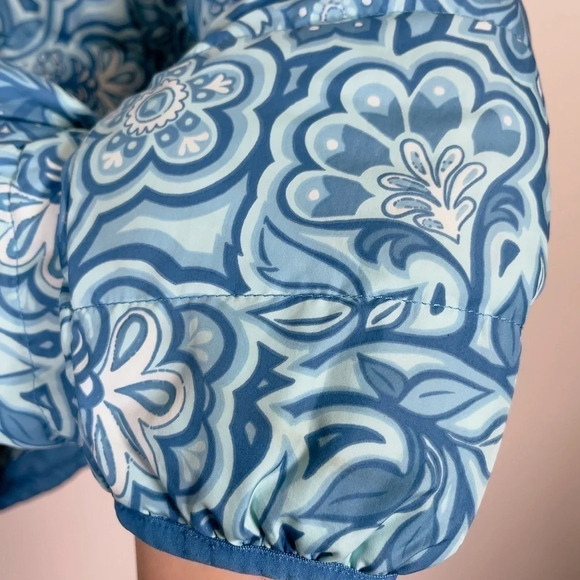 L.L. Bean Blue Floral Puffer Jacket - Picture 8 of 16